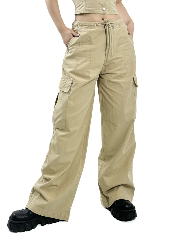 MID-RISE LOOSE CARGO PANTS